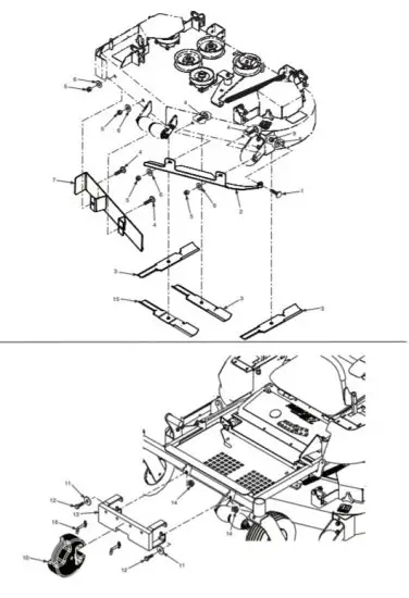 SCAG GC SZL Abric 2 Bag Grass Catcher - GRASS CATCHER REMOVAL 8