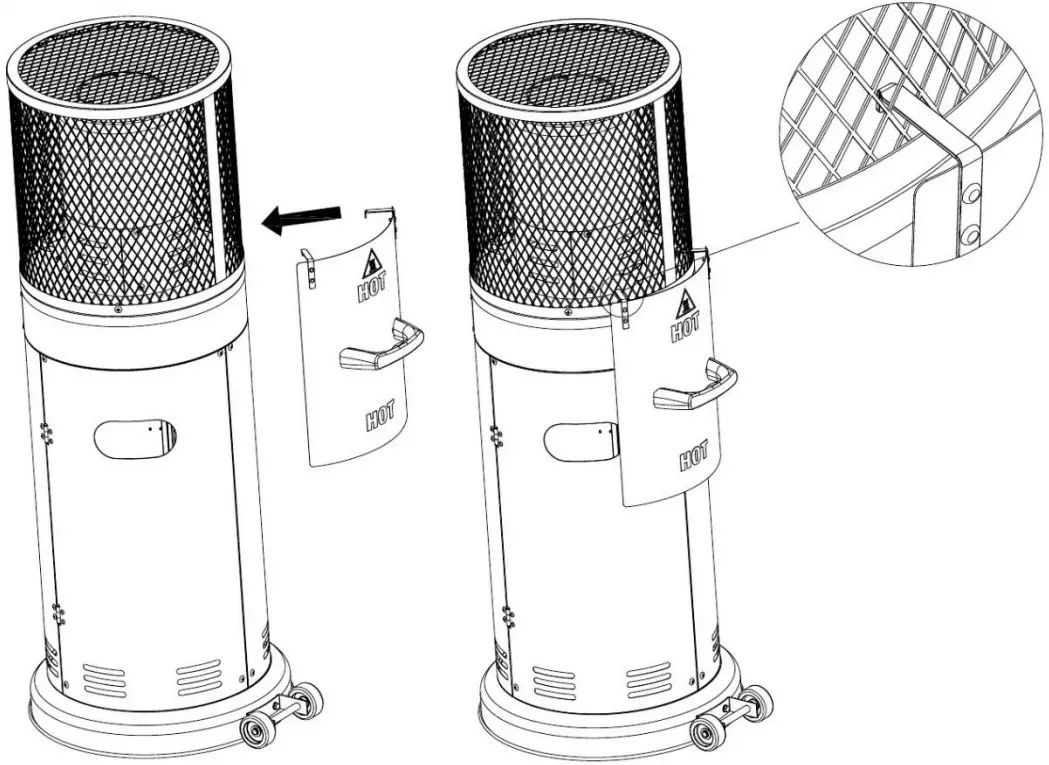 electriQ eiQTTGSS Gas Patio Heater - heater