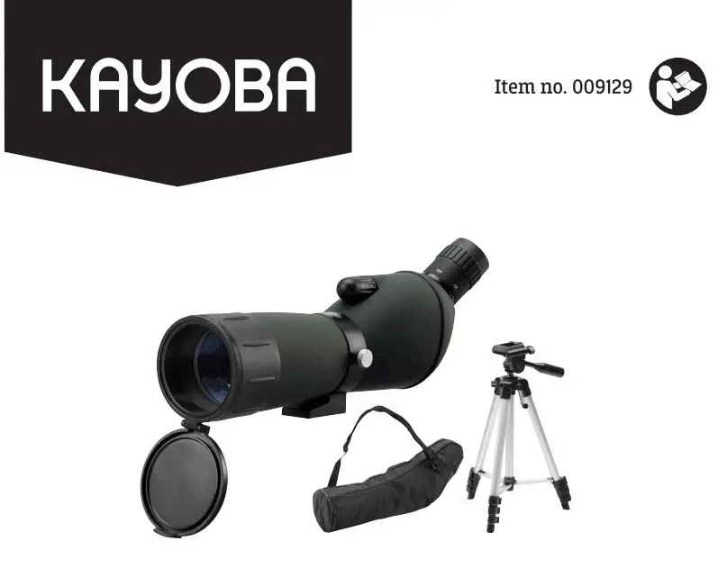 KAYOBA 009129 Bird Watching Binoculars Instruction Manual