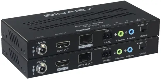 BINARY B-760-EXT-444-300 760 Series 4K HDR Fiber Optic Extender