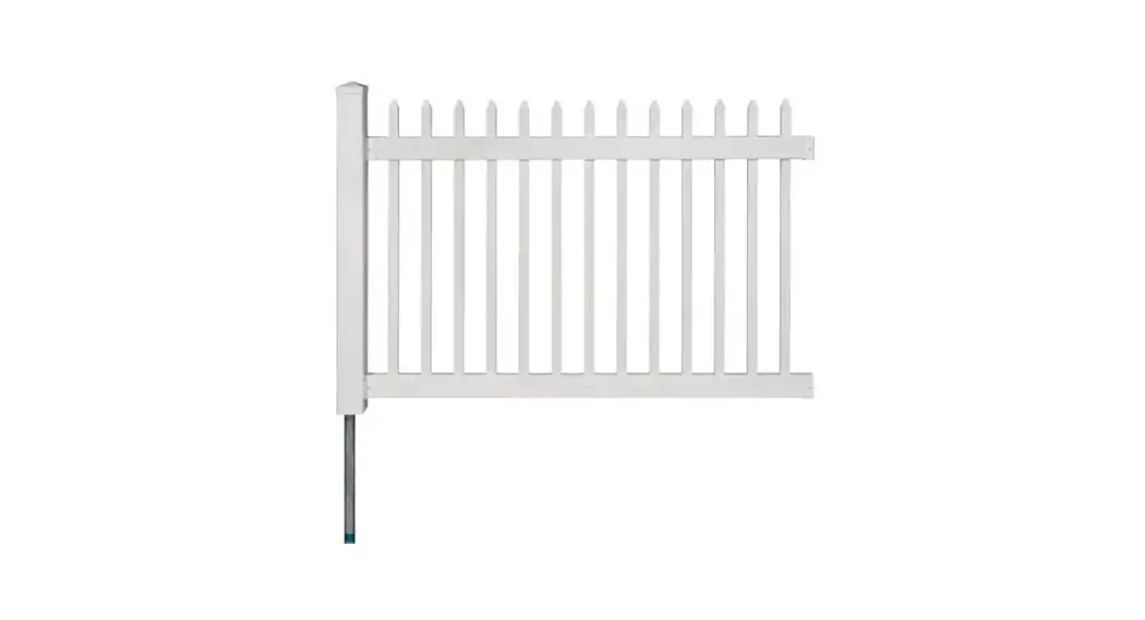 Wambam Bl19101 Nantucket Vinyl Picket Fence With Post And No-dig Steel Pipe Anchor Kit Instructions