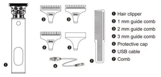 Suttik JM-2022 Professional Hair Clipper - figure 2