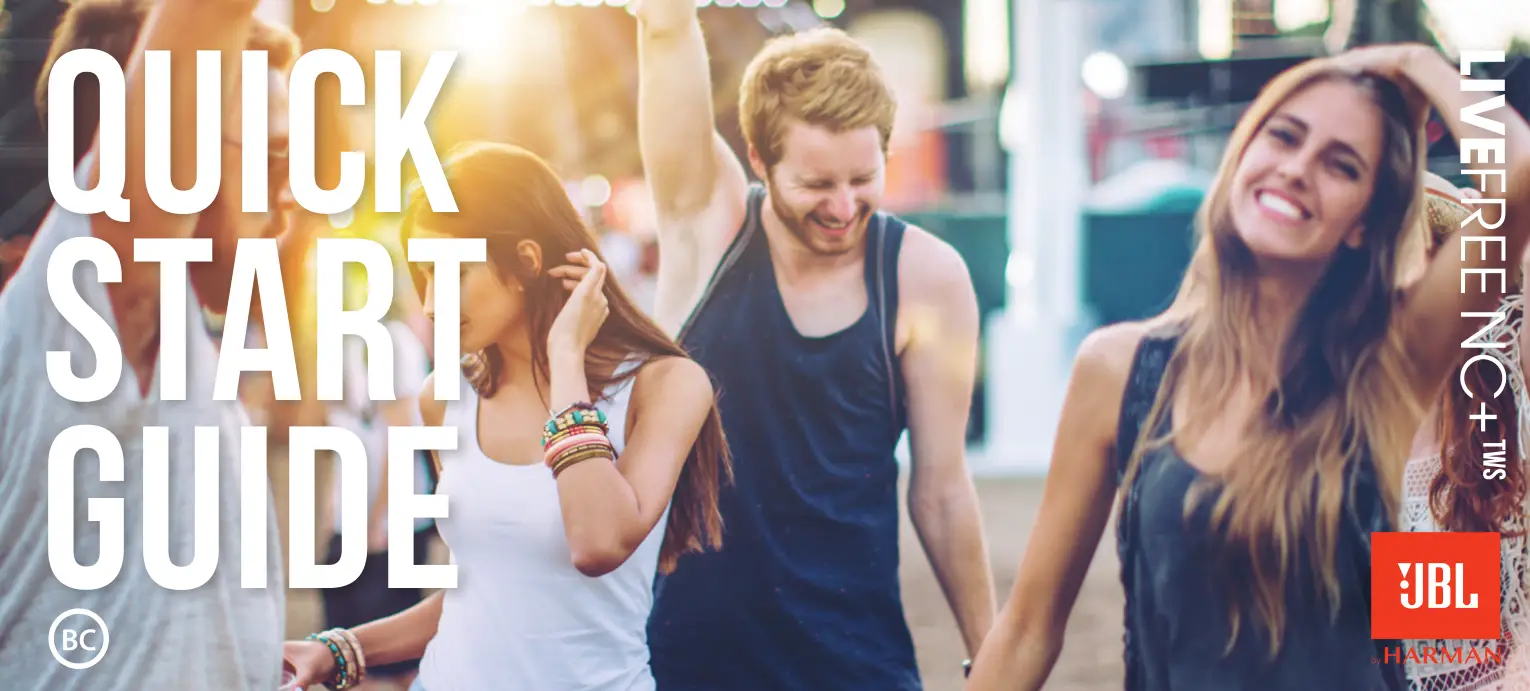 JBL LIVE FREE NC TWS Quick Start Guide