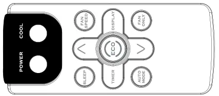 DELLA Electronic Window Air Conditioner- Remot