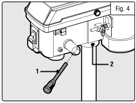 DRILL PRESS HEAD TO COLUMN