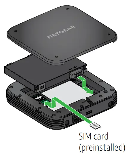 AT T Nighthawk M6 Pro 5G Mobile Hotspot - Install the Battery