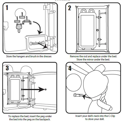 MGA ENTERTAINMENT 575191 3-In-1 Backpack Bedroom-FIG-5