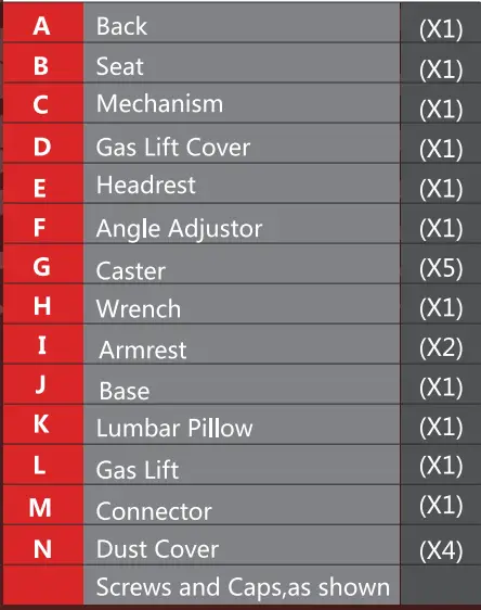 GTPLAYER EU-GT505-KD Gaming Chair 12