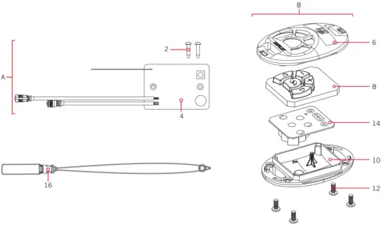 MINN KOTA 1358763 CoPilot for Freshwater Trolling Motor - Diagram
