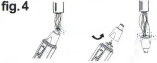 TOILETTREE 8000702 Water Resistant Nose and Ear Hair Trimmer with LED Light - Fig