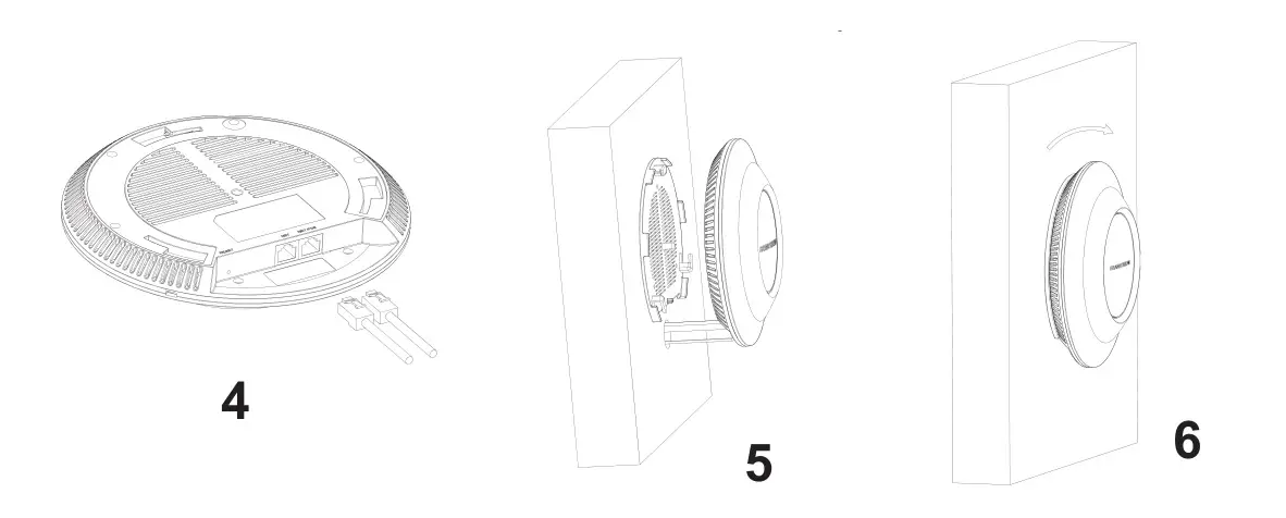 GRANDSTREAM GWN7660 802.11ax 2x2 2 Wi-Fi 6 Access Point - Wall Mount 2