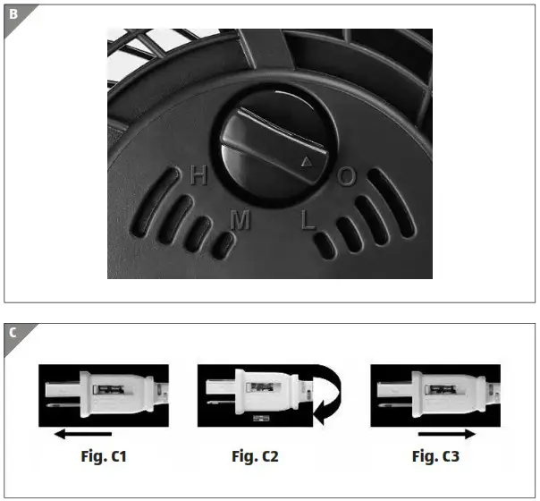 EASY HOME FT A01 8 Inch Air Circulator Fan - overview 2