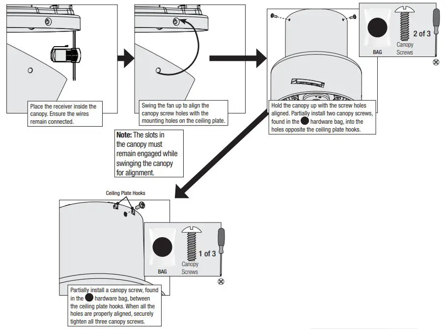 Hunter 51275 52 Inch Marshal Ceiling Fan with LED light - figure 7