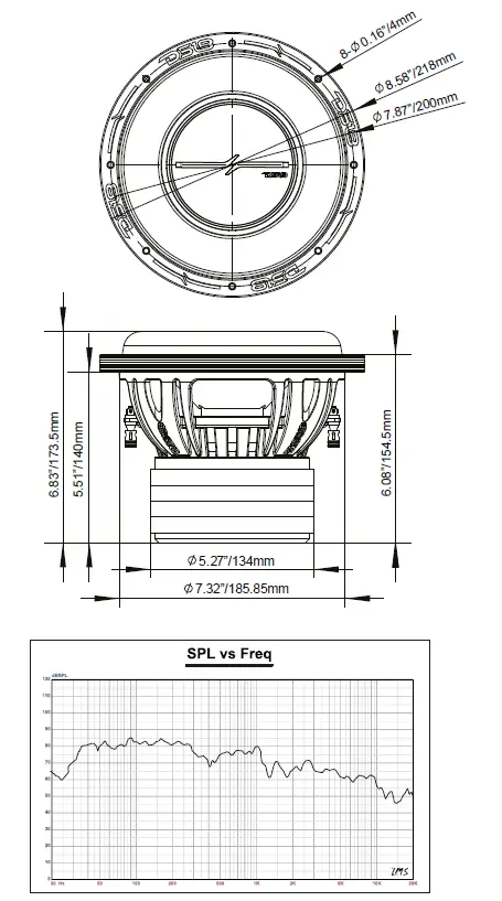 DS18-ZXi8-4D-8-Inch-High-Excursion-Subwoofer-FIG-1
