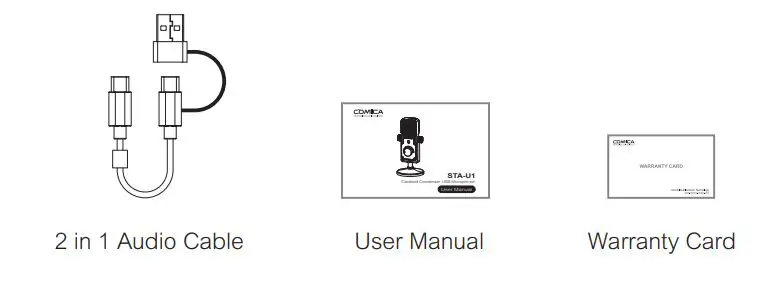 COMICA STA-U1 Cardioid Condenser USB Microphone - Accessories