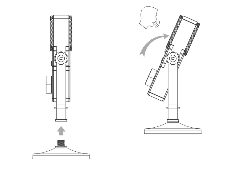 COMICA STA-U1 Cardioid Condenser USB Microphone - Work with the Round Base