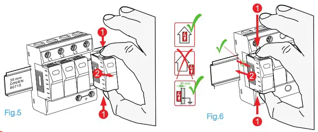 techno switch ST401DI Photo Voltaic System Surge Protection Device - safety instuction 2
