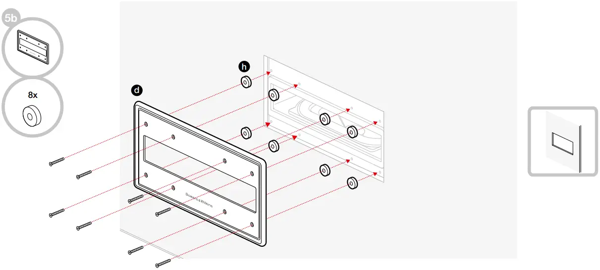 Bowers Wilkins ISW-6 Wall Subwoofer 5b