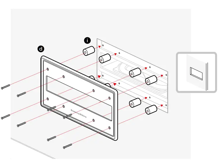 Bowers Wilkins ISW-6 Wall Subwoofer 5d