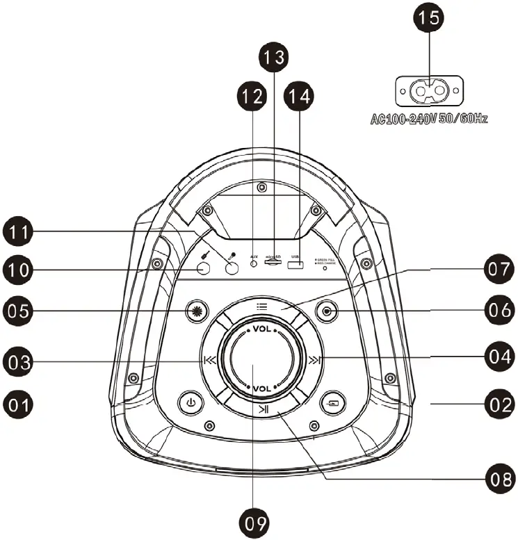iHOME iHPS-650LT Portable Bluetooth Party Speaker product