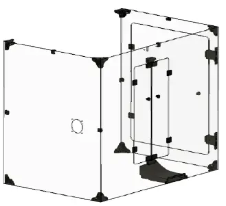 3DUpFITTERS CR-10 Max Enclosure Box Case Kit-18