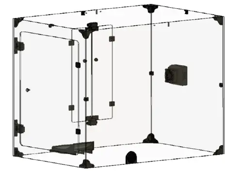 3DUpFITTERS CR-10 Max Enclosure Box Case Kit-22