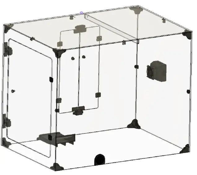 3DUpFITTERS CR-10 Max Enclosure Box Case Kit-24