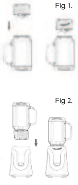 OVENTE BLH1002T Electric Blender fig 2