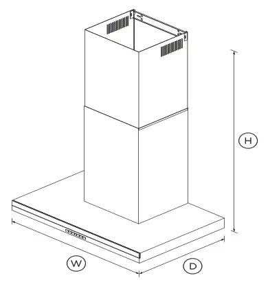 FISHER PAYKEL HC30DTXB2-N Wall Range Hood - FIG