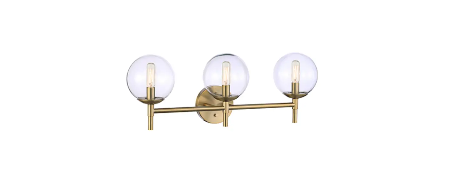 Minka Lavery 2793-695 Auresa 3 Light Soft Brass Globe Vanity Light With Clear Glass Shades Instruction Manual Minka Lavery 2793-695 Auresa 3 Light Soft Brass Globe Vanity Light With Clear Glass Shades Instruction Manual