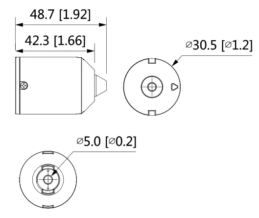 dahua DH-IPC-HUM8241-E2 2MP Covert Pinhole WizMind Network Camera-Main Box - IPC-HUM8241-L1