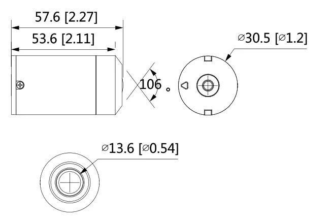 dahua DH-IPC-HUM8241-E2 2MP Covert Pinhole WizMind Network Camera-Main Box - IPC-HUM8241-L3