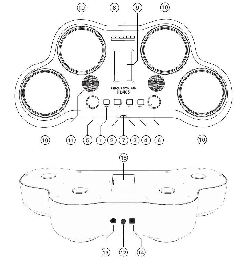 AVATAR PD405 Entry Level Drum Pad 01
