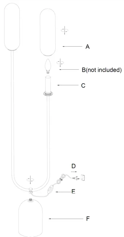 Lucci decor 269435 Domus 2 Light Floor Lamp