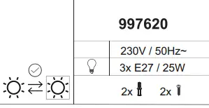 Leuchten Direkt 11475-18 3-Light Sources Pendant Light-fig2