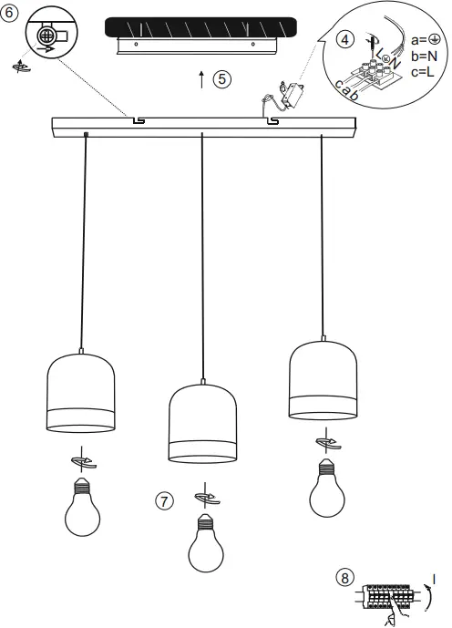 Leuchten Direkt 11475-18 3-Light Sources Pendant Light-fig4