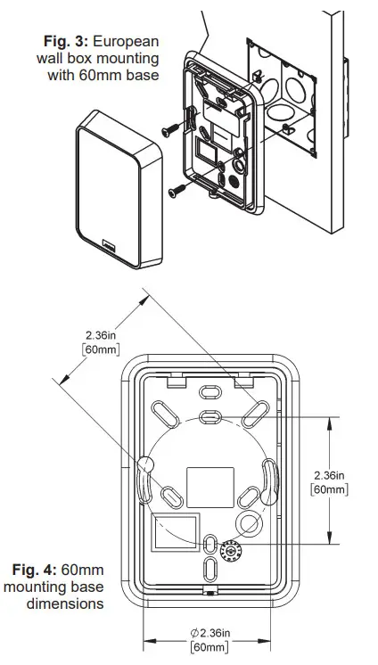 VOC CO2e Room Sensor in a BAPI-Stat Quantum - Mounting 2