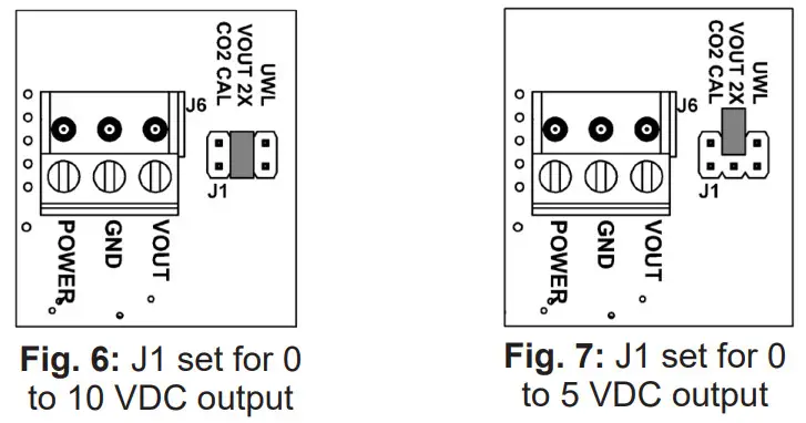 VOC CO2e Room Sensor in a BAPI-Stat Quantum - Termination 2