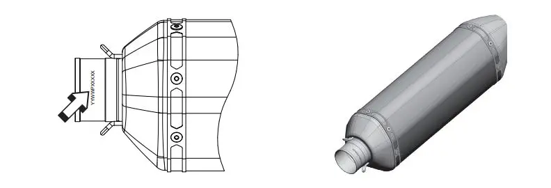 AkRAPOVIC Racing and Evolution Exhaust System for BMW S1000 R,RR - SERIAL NUMBER POSITION