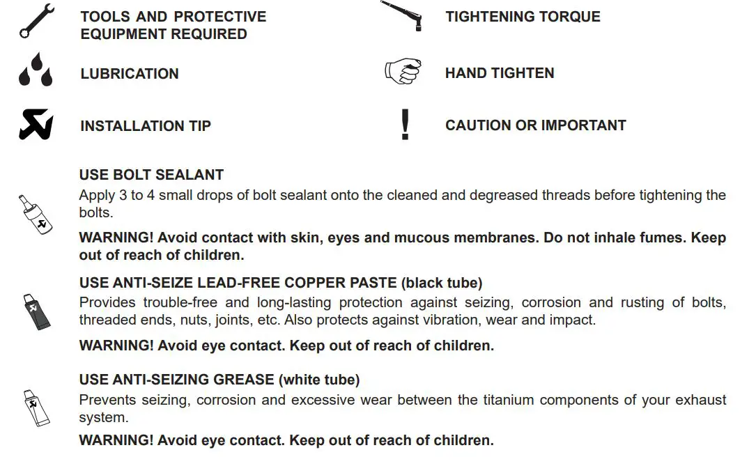 AkRAPOVIC Racing and Evolution Exhaust System for BMW S1000 R,RR - SYMBOLS