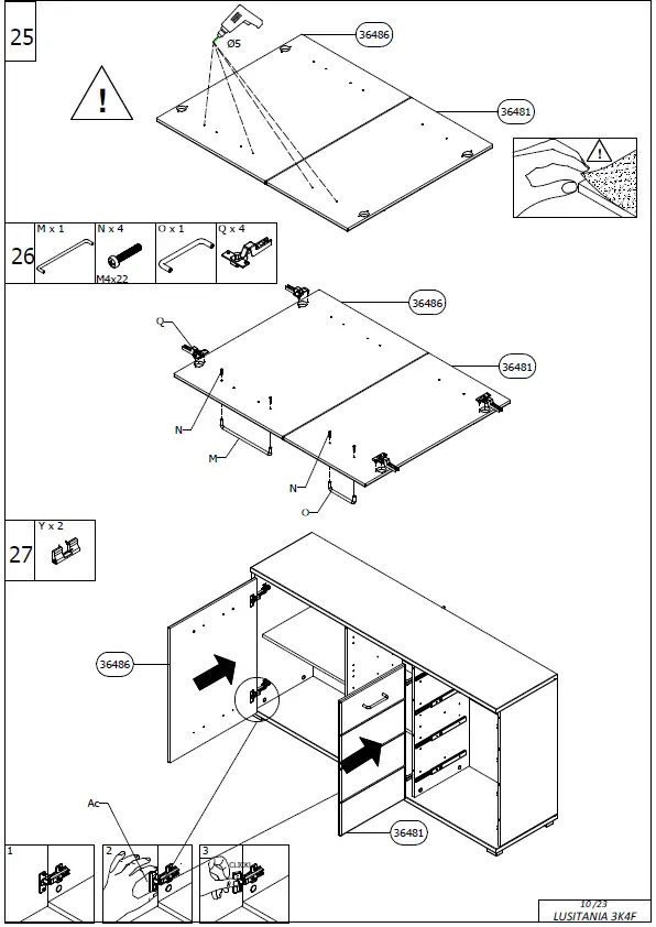 DEDEMAN Lusitania 2K4F Chest Drawers 11