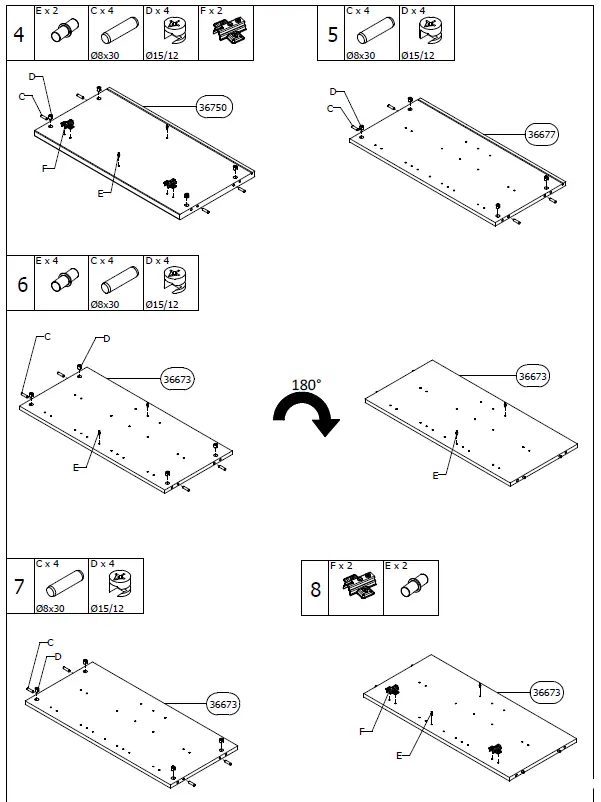 DEDEMAN Lusitania 2K4F Chest Drawers 6