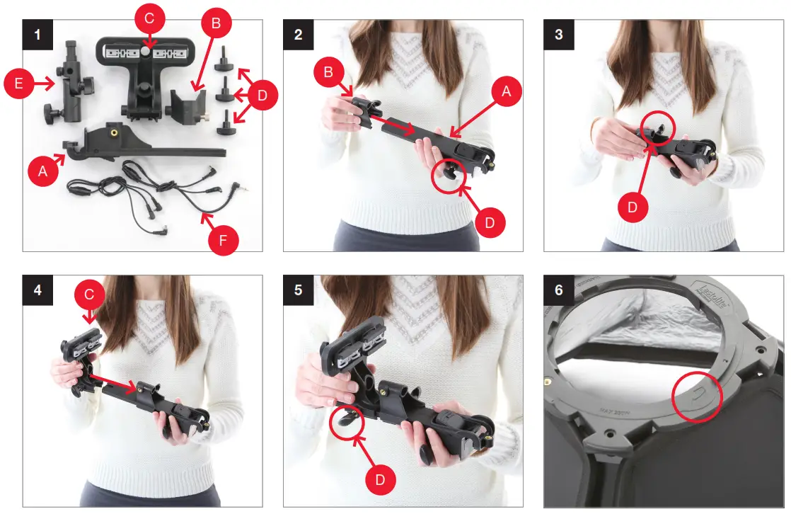 Manfrotto LL LS2701 Ezybox Pro Speedlight Bracket