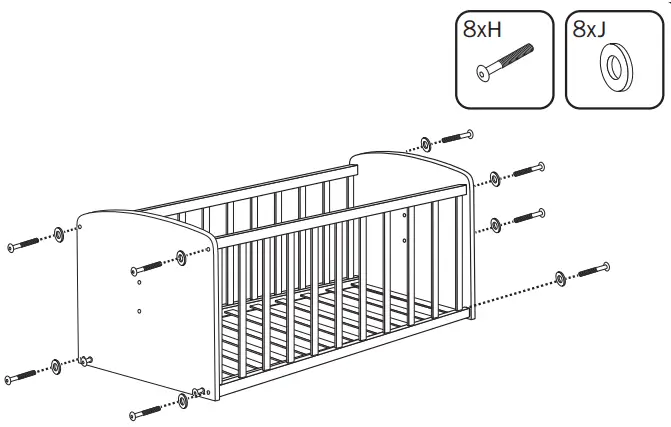 erbesi 8050612381 Culletta Ninna with Textile Cover - Pat list 9