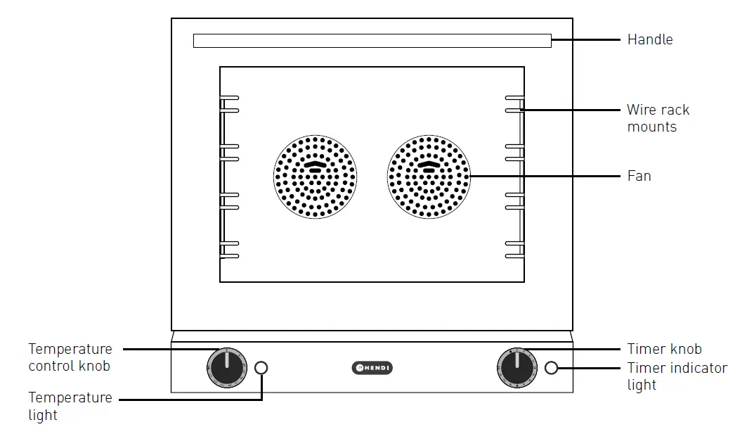 HENDI 227060 H90 Convection Oven 4