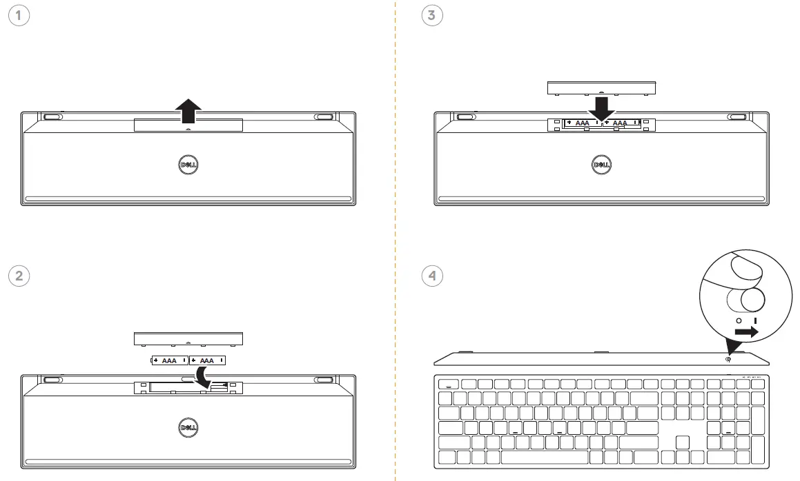 DELL KB700 Multi-Device Wireless Keyboard 2