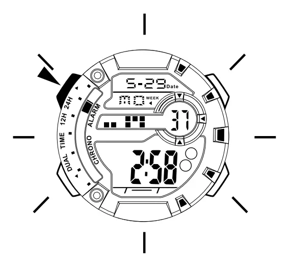 SEKONDA IS47C Mens Digital Watch - DISPLAY 5