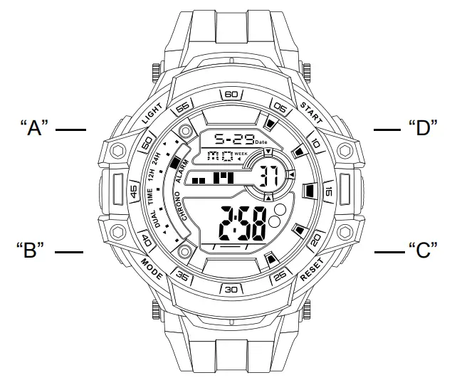 SEKONDA IS47C Mens Digital Watch