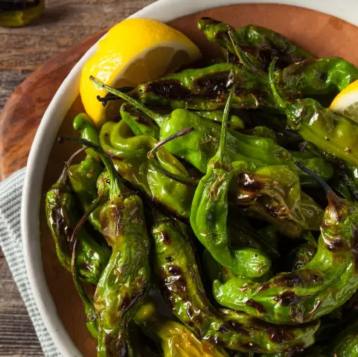 Lemon Shishito Peppers