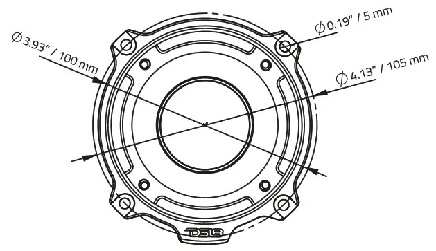 DS18 PRO TW420 8 1 75 Inch Titanium VC Super Bullet Tweeter - PRO TW420 8 1